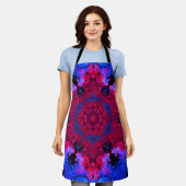 Psychedelic Hippie Red Pink en Blue Schort (Gedragen)