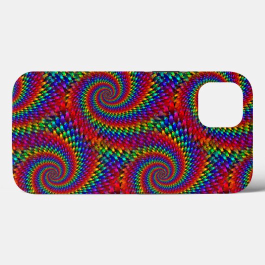 Psychedelic Hippie Weave Hoesje-Mate iPhone Case (Achterkant (horizontaal))
