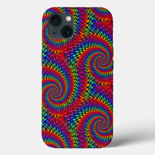 Psychedelic Hippie Weave Hoesje-Mate iPhone Case (Achterkant)