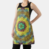 Psychedelic Hippie Yellow Blue en Green Schort (Insitu)