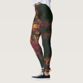 Psychedelic Hippie Yellow Red en Oranje Leggings (Links)
