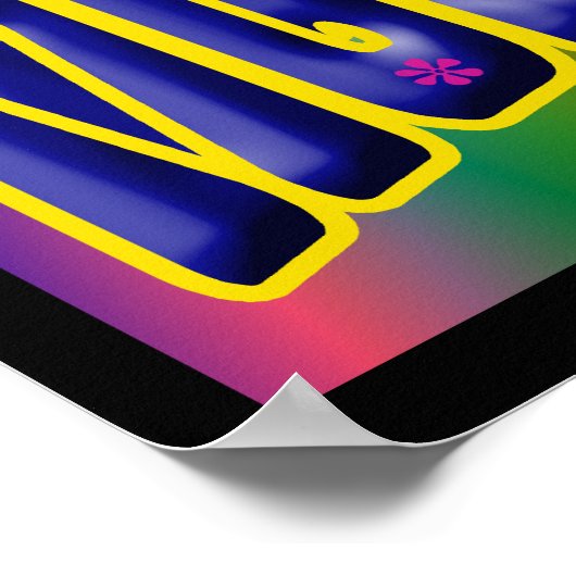 Psychedelic Hippiefest Music Poster (Hoek)