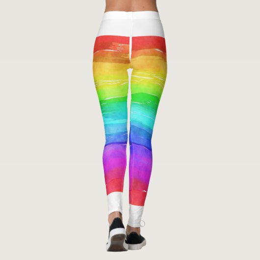 Psychedelic Hippy Retro Peace Art Leggings (Achterkant)