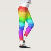 Psychedelic Hippy Retro Peace Art Leggings (Rechts)