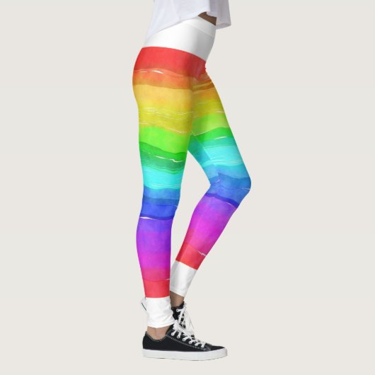 Psychedelic Hippy Retro Peace Art Leggings (Rechts)