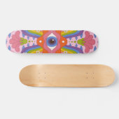 Psychedelic hippy style big eye persoonlijk skateboard (Horizontaal)