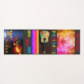 Psychedelic Hippy Trippy Guitar Music Yogamat (Voorkant (horizontaal))