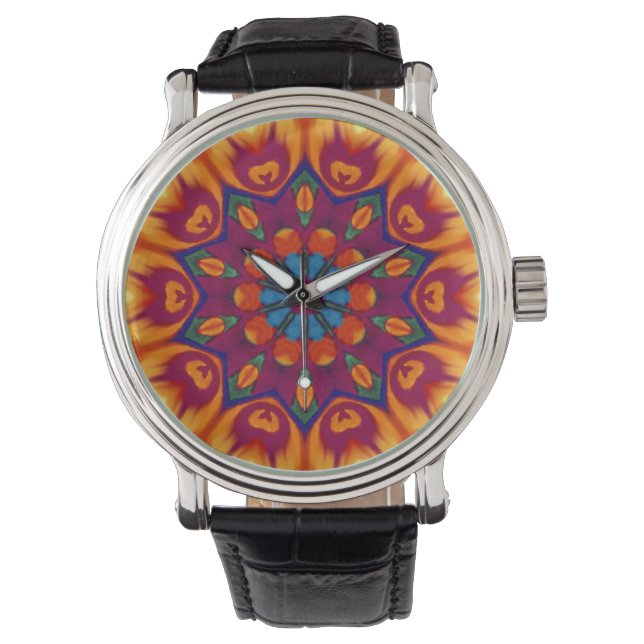 Psychedelic Hippy Watch Horloge (Voorkant)
