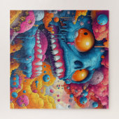 Psychedelic Horror Face Legpuzzel (Horizontaal)