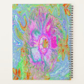 Psychedelic Hot Pink en Ultra Violet Hibiscus Planner (Achterkant)