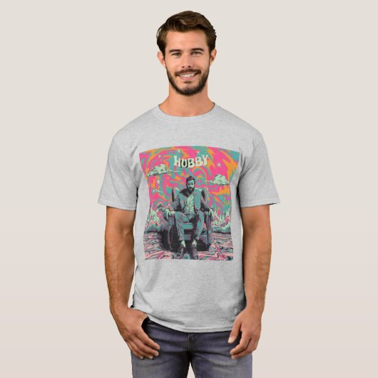 Psychedelic Hubby T-shirt (Voorkant volledig)