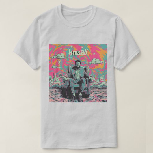 Psychedelic Hubby T-shirt (Design voorkant)