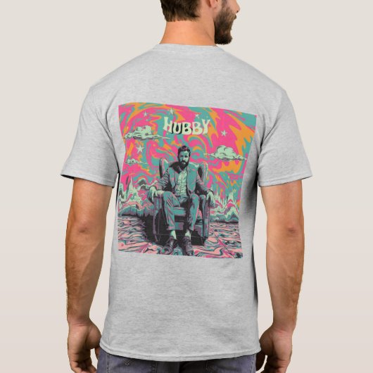 Psychedelic Hubby T-shirt (Achterkant)