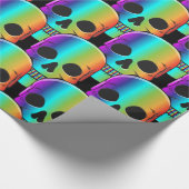 Psychedelic Human Skull Thunder_Cove Cadeaupapier (Hoek)
