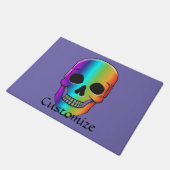 Psychedelic Human Skull Thunder_Cove Deurmat (Schuin)