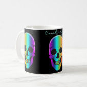 Psychedelic Human Skull Thunder_Cove Koffiemok (Voorkant links)