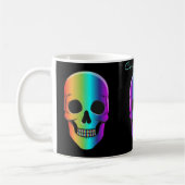 Psychedelic Human Skull Thunder_Cove Koffiemok (Links)