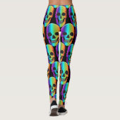 Psychedelic Human Skull Thunder_Cove Leggings (Achterkant)