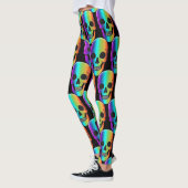 Psychedelic Human Skull Thunder_Cove Leggings (Links)