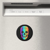 Psychedelic Human Skull Thunder_Cove Magneet (Insitu (Vaatwasser))