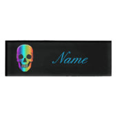 Psychedelic Human Skull Thunder_Cove Naambadge (Voorkant)