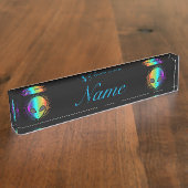 Psychedelic Human Skull Thunder_Cove Naambordje (Zijkant)