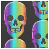 Psychedelic Human Skull Thunder_Cove Stof (Close Up)