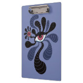 Psychedelic Hypnotic Art Creepy Double Pink Eye Klembord (Links)