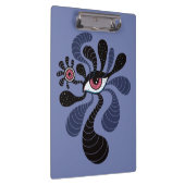 Psychedelic Hypnotic Art Creepy Double Pink Eye Klembord (Rechts)