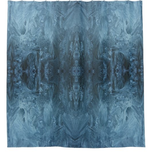 Psychedelic Ice-patroon Douchegordijn (Voorkant)