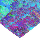 Psychedelic Impressionistic Blue Garden Landschap Korte Tafelloper (Hoek)