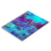 Psychedelic Impressionistic Blue Garden Landschap Notitieboek (Linkerzijde)