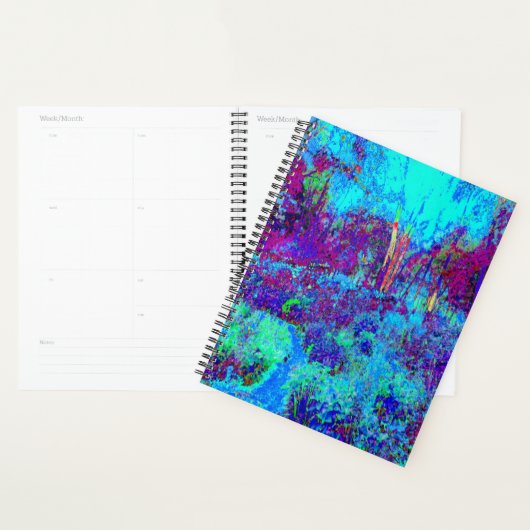 Psychedelic Impressionistic Blue Garden Landschap Planner (Display)