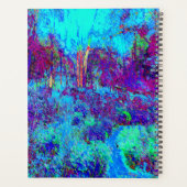 Psychedelic Impressionistic Blue Garden Landschap Planner (Achterkant)