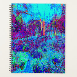 Psychedelic Impressionistic Blue Garden Landschap Planner