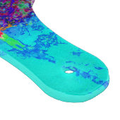 Psychedelic Impressionistic Blue Garden Landschap Snijplank (Hoek)