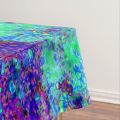 Psychedelic Impressionistic Blue Garden Landschap Tafelkleed (Voorbeeld)