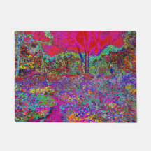Psychedelic Impressionistic Garden Landschap