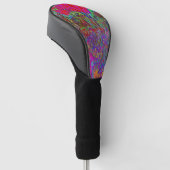Psychedelic Impressionistic Garden Landschap Golfheadcover (Schuin)