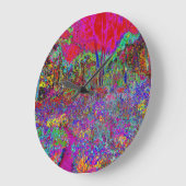 Psychedelic Impressionistic Garden Landschap Grote Klok (Hoek)