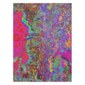 Psychedelic Impressionistic Garden Landschap Tafelkleed (Voorkant)