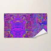 Psychedelic Impressionistisch Paars landschap Bad Handdoek (Handdoek)