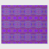 Psychedelic Impressionistisch Paars landschap Cadeaupapier (Vlak)