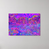 Psychedelic Impressionistisch Paars landschap Canvas Afdruk (Voorkant)