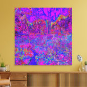 Psychedelic Impressionistisch Paars landschap Canvas Afdruk (Insitu (Woonkamer))