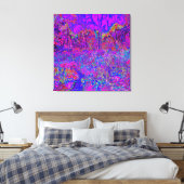 Psychedelic Impressionistisch Paars landschap Canvas Afdruk (Insitu (Slaapkamer))