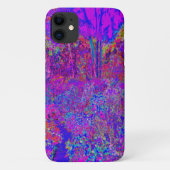 Psychedelic Impressionistisch Paars landschap Case-Mate iPhone Case (Achterkant)