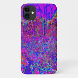 Psychedelic Impressionistisch Paars landschap Case-Mate iPhone Case
