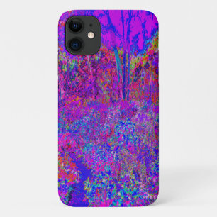 Psychedelic Impressionistisch Paars landschap Case-Mate iPhone Case