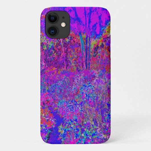 Psychedelic Impressionistisch Paars landschap Case-Mate iPhone Case (Achterkant)